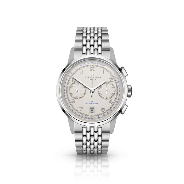 MD Pulsograph White with Stainless Steel Bracelet
